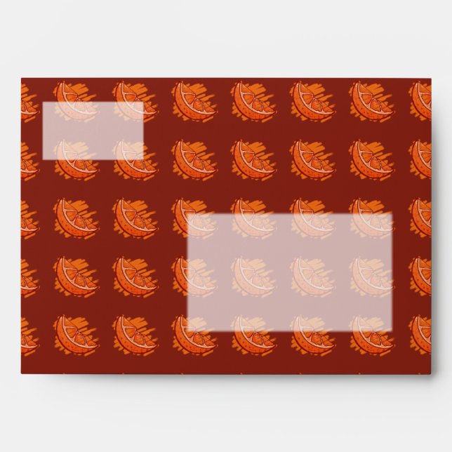 Fruit Patterns Blood Orange Envelopes (Front)