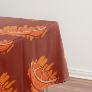Fruit Patterns Blood Orange Tablecloth