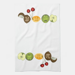 Fruit Pi, Pi on Various Fruit Tea Towel