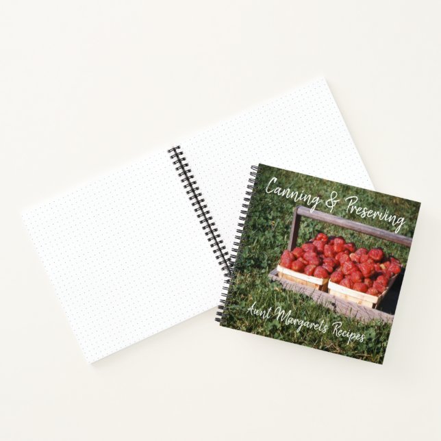 Fruit Preserves Canning Journal Recipe (Inside)