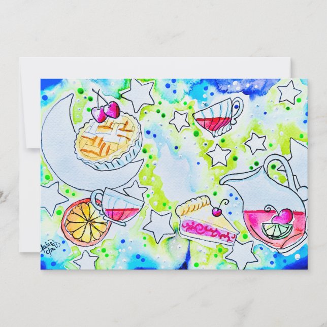 Fruit Punch Art Thank You Card (Front)