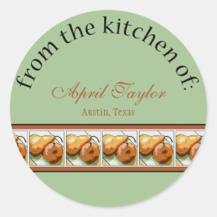 Fruit Recipes for Pear Lovers Gift Stickers