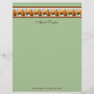 Fruit Recipes for Pear Lovers Paper Letterhead