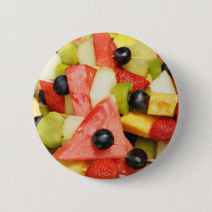 fruit salad 6 cm round badge
