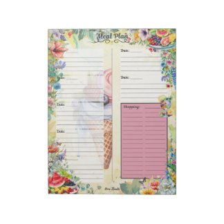 Fruit Salad 7 Day Meal Planner Notepad