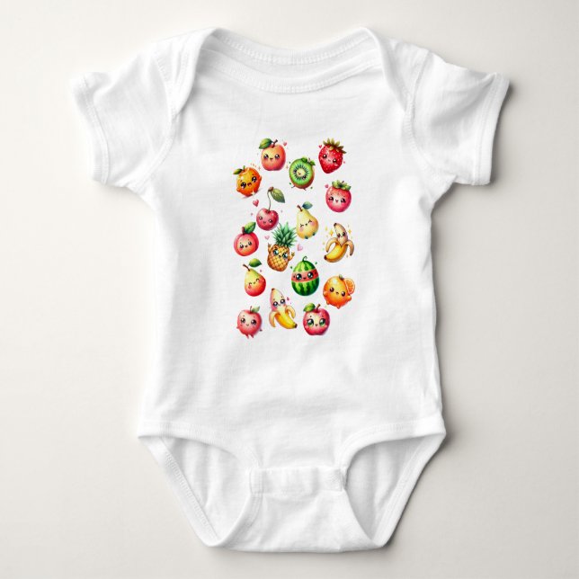 Fruit Salad Baby Bodysuit (Front)