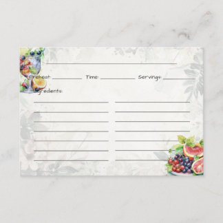 Fruit Salad Basic Recipe Card