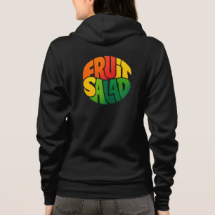 FRUIT SALAD – Bold Circular Typography Design Hoodie