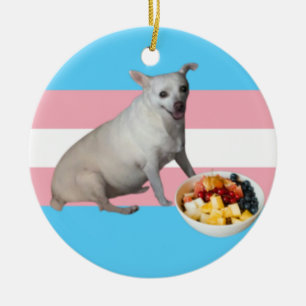 Fruit salad ceramic tree decoration