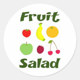 Fruit Salad Classic Round Sticker