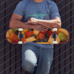 Fruit Salad Food Photogrpahy Skateboard<br><div class="desc">Photograph of a fruit salad made up of fresh fruits including: strawberries,  muskmelon,  blueberries,  watermelon and grapes.</div>