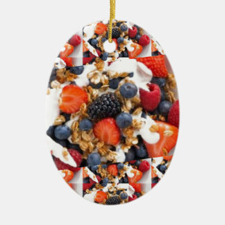 Fruit Salad Foods Chef Healthy Eating Cuisine Art Ceramic Tree Decoration