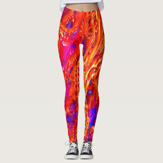 "Fruit Salad" Fractal Art Leggings! Leggings