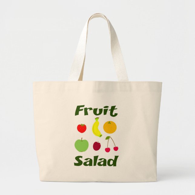 Fruit Salad Large Tote Bag (Front)