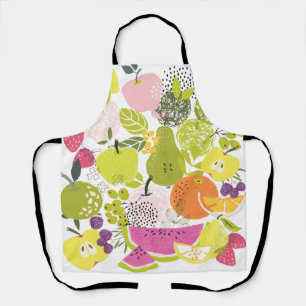 Fruit salad; summer fruit collage apron