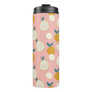 fruit seamless pattern background, print pattern thermal tumbler