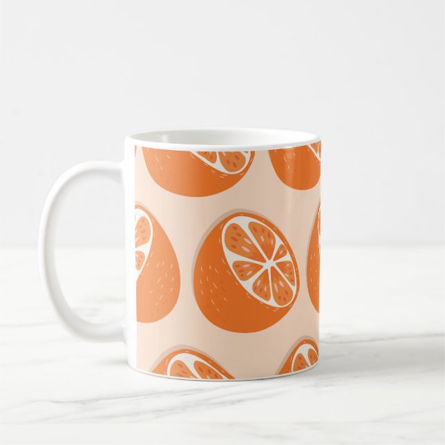 Fruit Seamless Pattern. Coffee Mug (Left)