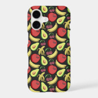 Fruit seamless pattern | colourful tropical fruit