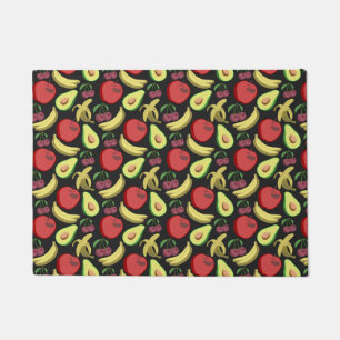 Fruit seamless pattern   colourful tropical fruit doormat