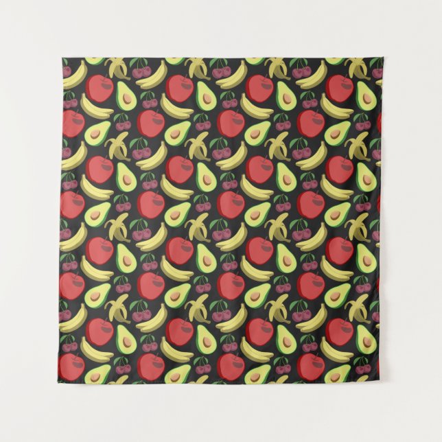 Fruit seamless pattern | colourful tropical fruit tapestry (Front)