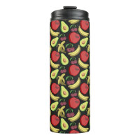 Fruit seamless pattern | colourful tropical fruit