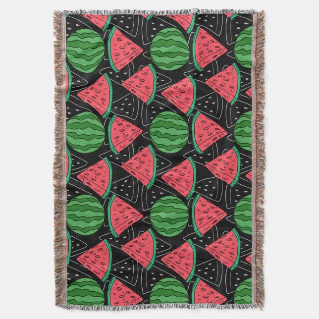 Fruit seamless pattern | Fruit surface pattern 11 Throw Blanket (Front Vertical)