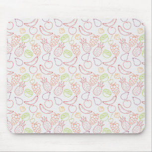 Fruit seamless pattern   Fruit surface pattern 12 Mouse Mat