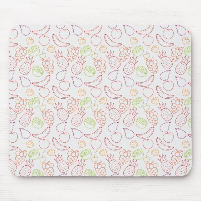 Fruit seamless pattern | Fruit surface pattern 12 Mouse Mat (Front)