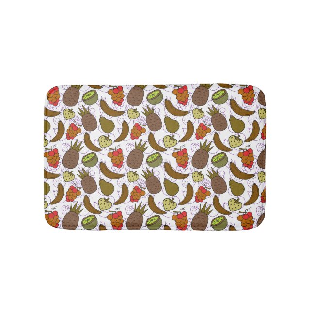 Fruit seamless pattern | Fruit surface pattern 14 Bath Mat (Front)