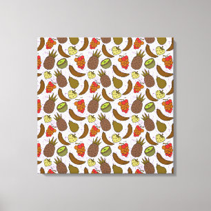 Fruit seamless pattern Fruit surface pattern 14 Canvas Print