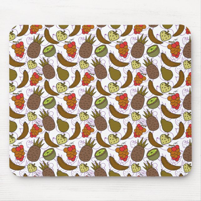 Fruit seamless pattern | Fruit surface pattern 14 Mouse Mat (Front)