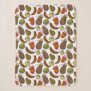 Fruit seamless pattern Fruit surface pattern 14 Sherpa Blanket