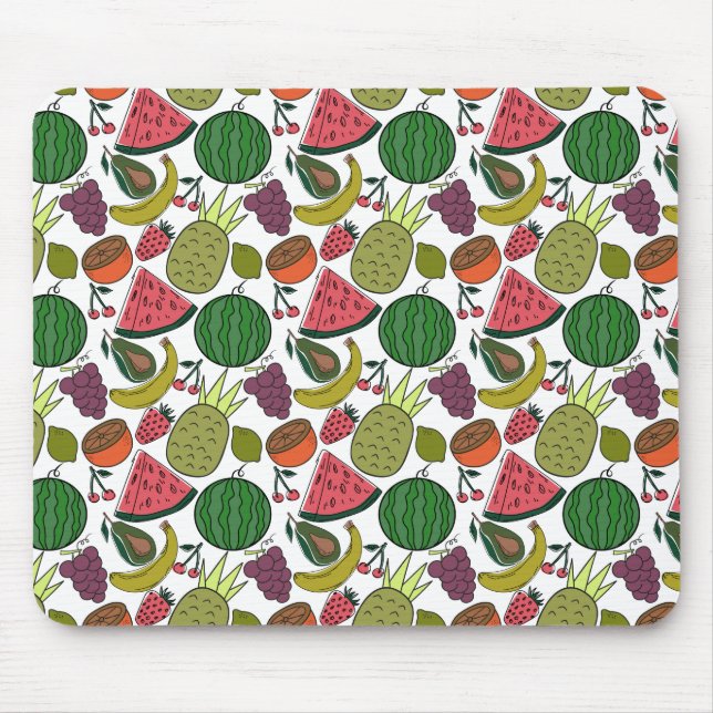 Fruit seamless pattern | Fruit surface pattern 15 Mouse Mat (Front)