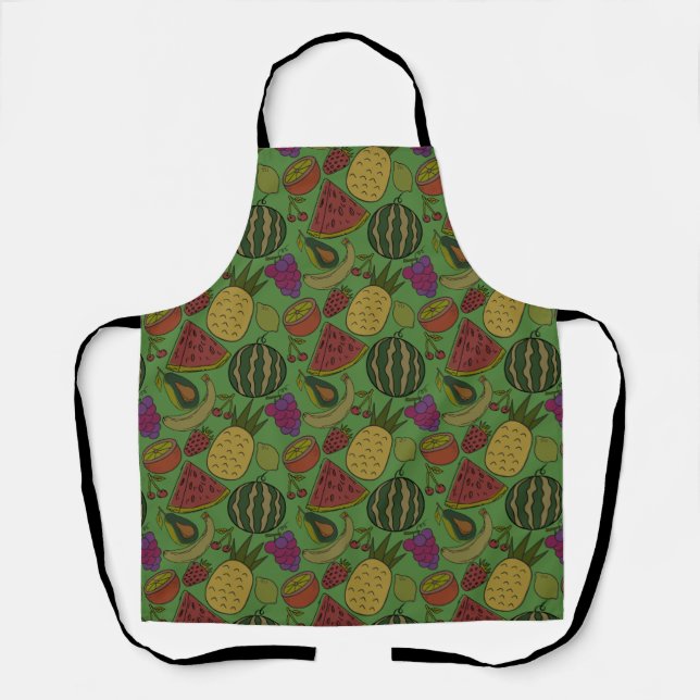 Fruit seamless pattern | Fruit surface pattern 19 Apron (Front)