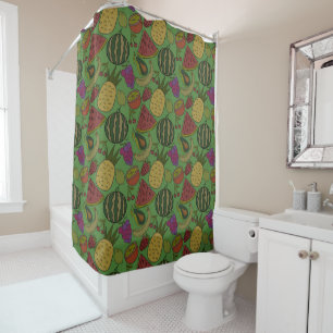Fruit seamless pattern Fruit surface pattern 19 Shower Curtain