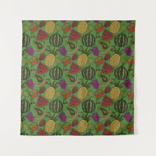 Fruit seamless pattern | Fruit surface pattern 19 Tapestry (Front)