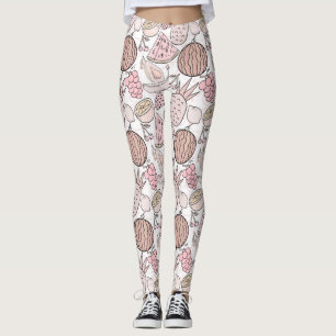 Fruit seamless pattern   Fruit surface pattern 1 Leggings