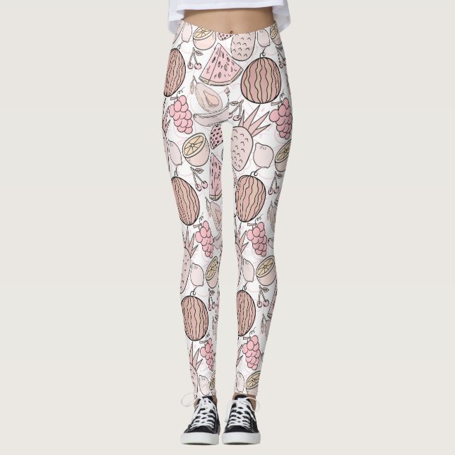 Fruit seamless pattern | Fruit surface pattern 1 Leggings (Front)
