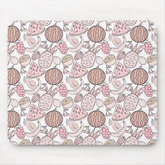 Fruit seamless pattern | Fruit surface pattern 1 Mouse Mat (Front)