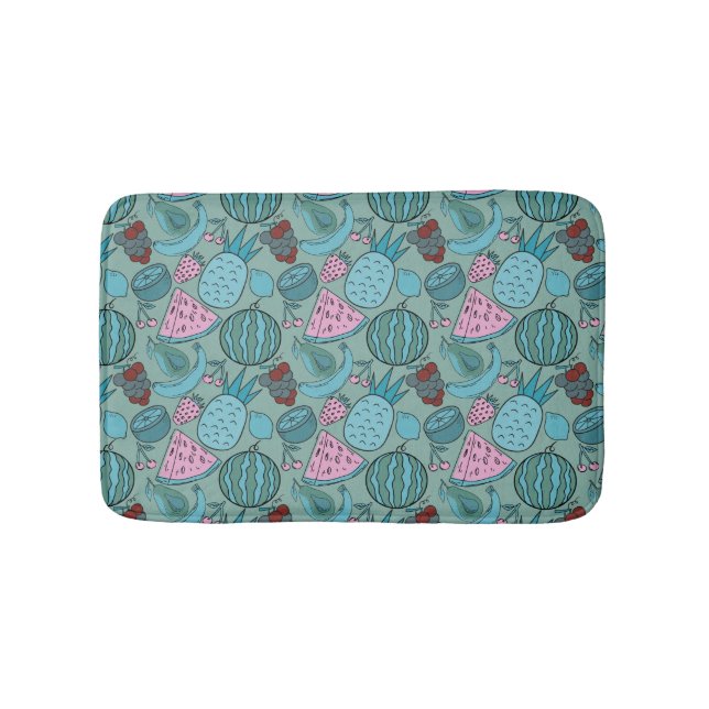Fruit seamless pattern | Fruit surface pattern 20 Bath Mat (Front)