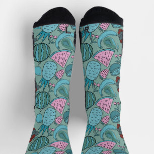 Fruit seamless pattern Fruit surface pattern 20 Socks