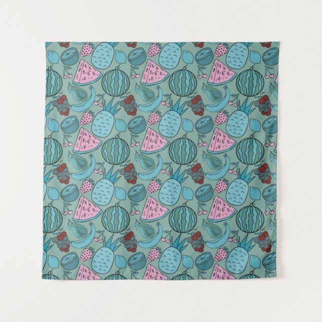 Fruit seamless pattern | Fruit surface pattern 20 Tapestry (Front)