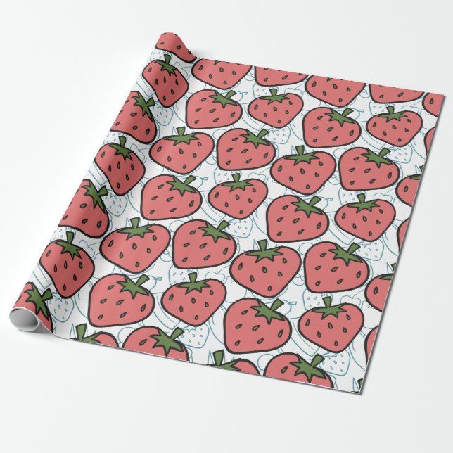 Fruit seamless pattern | Fruit surface pattern 21 Wrapping Paper (Unrolled)