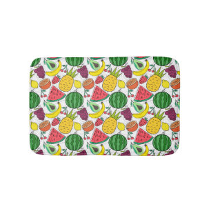 Fruit seamless pattern   Fruit surface pattern 22 Bath Mat