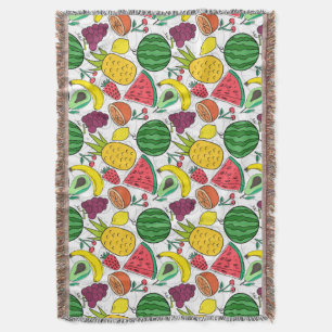 Fruit seamless pattern Fruit surface pattern 22 Throw Blanket