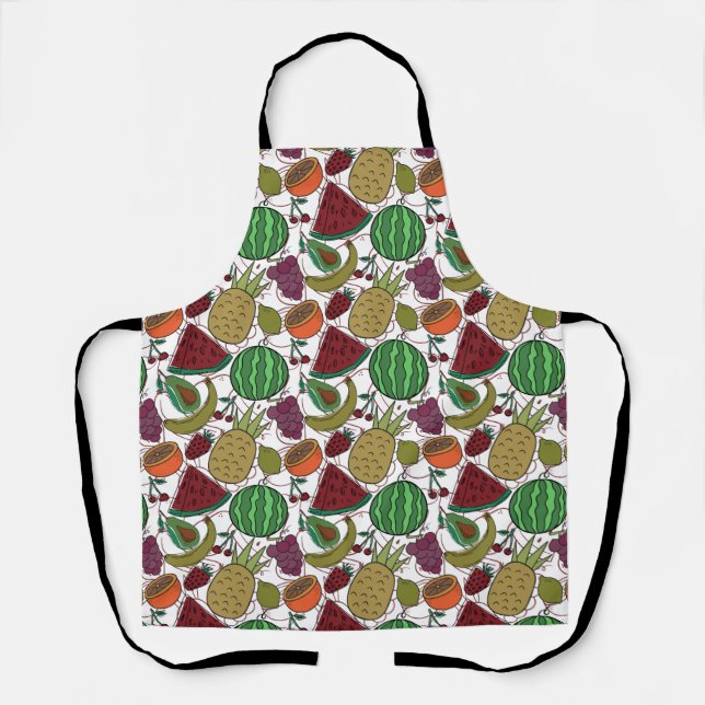 Fruit seamless pattern | Fruit surface pattern 25 Apron (Front)