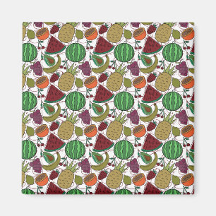 Fruit seamless pattern   Fruit surface pattern 25 Magnet