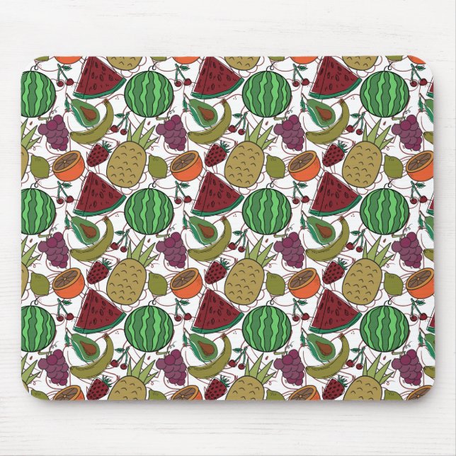 Fruit seamless pattern | Fruit surface pattern 25 Mouse Mat (Front)