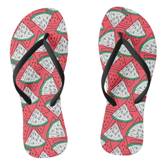 Fruit seamless pattern | Fruit surface pattern 30 Flip Flops (Footbed)