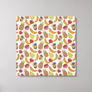 Fruit seamless pattern Fruit surface pattern 33 Canvas Print